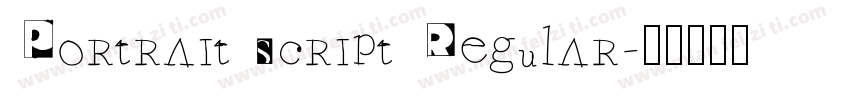 Portrait Script Regular字体转换